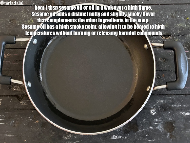 Step 26 – <meta charset="UTF-8" /> Heat 1 tbsp sesame&nbsp;oil or oil&nbsp;in a wok over a high flame.&nbsp;Sesame …