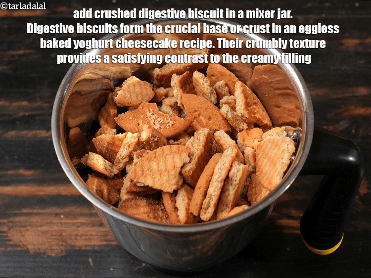 Step 3 – To make <strong>eggless blueberry cheesecake recipe | Indian style baked blueberry cheesecake | blueberry cheesecake …