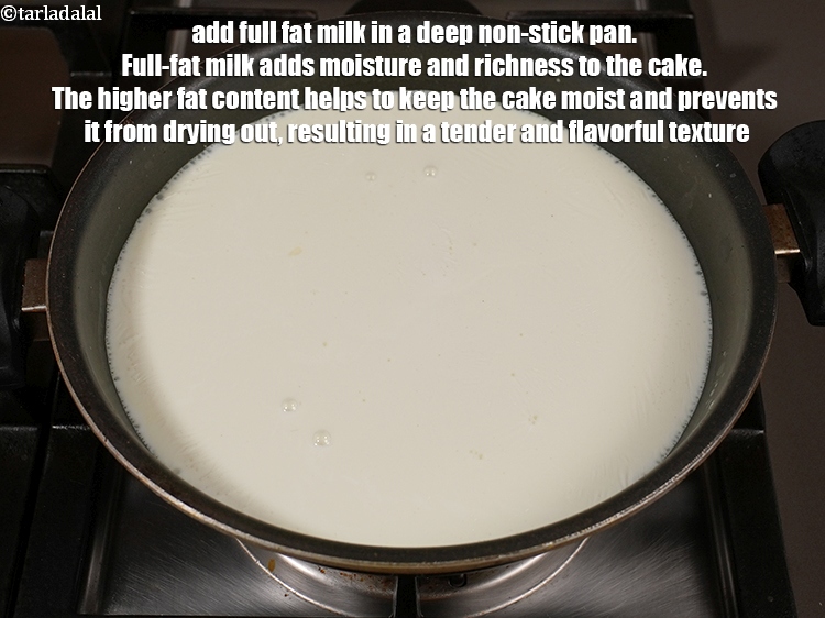 Step 3 – To make <strong>eggless malai cake recipe | Indian style milk cake | milk tres leches …
