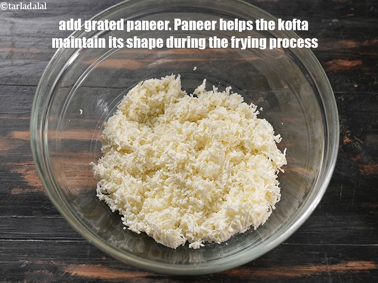 Step 4 – In a deep bowl, add 1 cup <a href="https://www.tarladalal.com/glossary-grated-panee-1003i">grated paneer (cottage cheese)</a>. Paneer, or Indian …