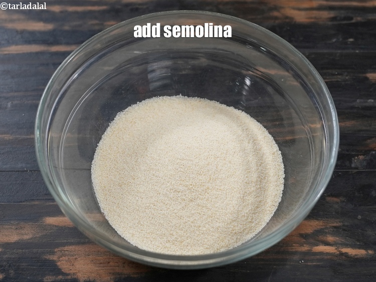 Step 3 – To make <strong>cheese corn rava waffle</strong>, in a deep bowl, add 1 cup <a href="https://www.tarladalal.com/glossary-semolina-sooji-rava-rawa-603i">semolina …
