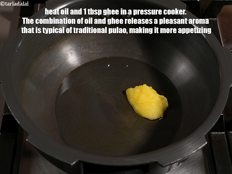 Step 3 – To make <strong>mushroom pulao recipe | mushroom pulao in a pressure cooker | khumb pulao …