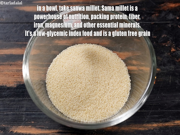 Step 3 – To make <strong>sama lemon rice recipe&nbsp;|&nbsp;little millet vegetable lemon rice&nbsp;|&nbsp;healthy barnyard millet lemon rice&nbsp;| </strong>in …