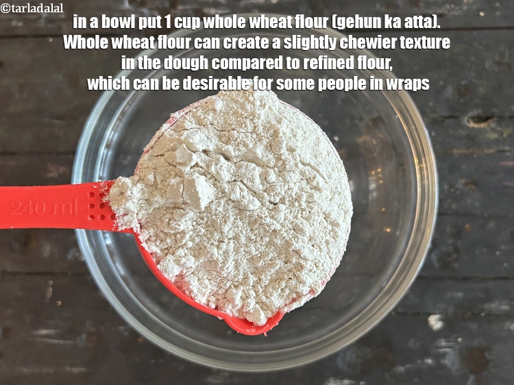 Step 3 – <meta charset="UTF-8" />In a bowl put 1 cup&nbsp;<a href="glossary-whole-wheat-flour-gehun-ka-atta-gehun-ka-aata-429i">whole wheat flour (gehun ka atta)</a>.&nbsp;Whole wheat …