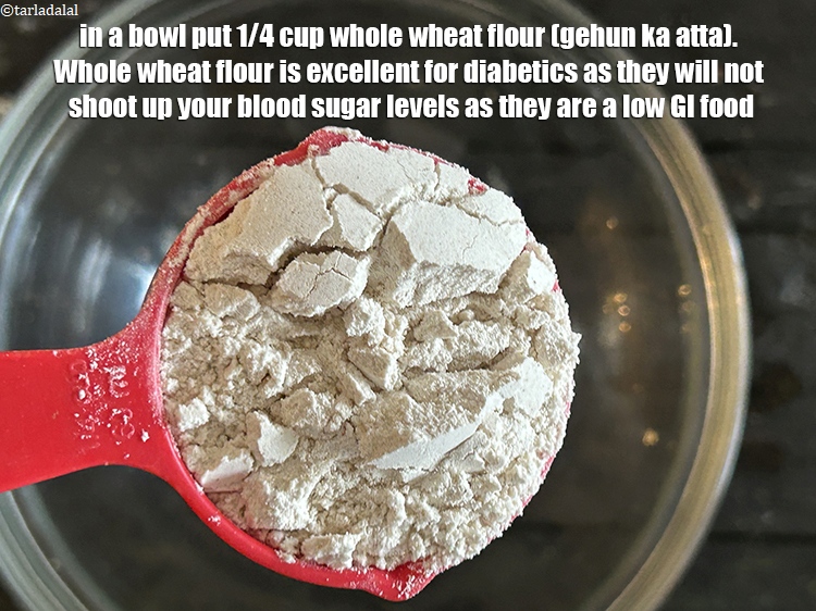 Step 26 – <meta charset="UTF-8" /> In a bowl put&nbsp;1/4 cup&nbsp;<a href="glossary-whole-wheat-flour-gehun-ka-atta-gehun-ka-aata-429i">whole wheat flour (gehun ka atta)</a>.&nbsp;<a href="https://www.tarladalal.com/recipes-using-whole-wheat-flour-429">Whole …