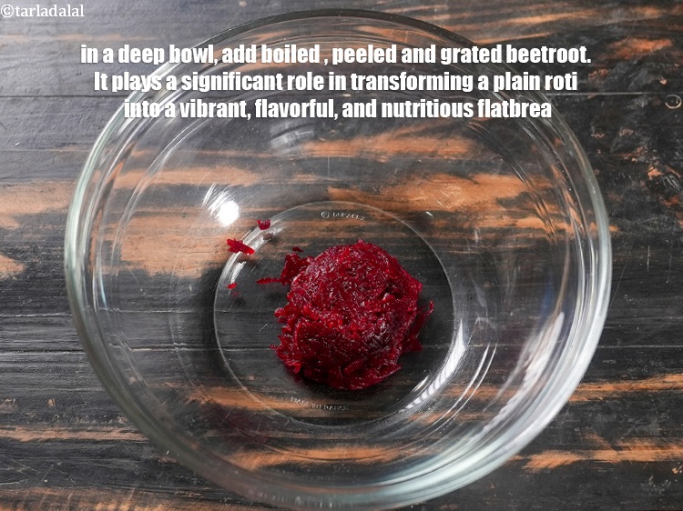 Step 3 – To make <strong>beetroot and sesame roti recipe&nbsp;|&nbsp;healthy beetroot and sesame thepla&nbsp;|&nbsp;beetroot paratha &ndash; healthy breakfast&nbsp;|</strong> …