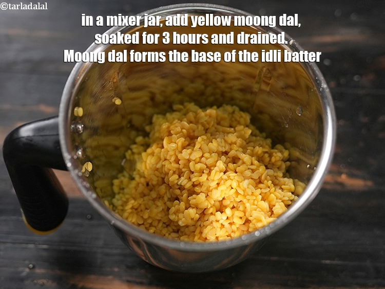 Step 3 – To make <strong>moong dal spinach idli recipe | healthy dal palak idli | spinach moong …