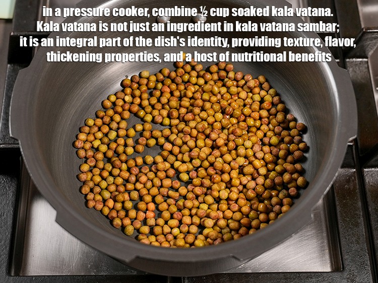 Step 3 – To make<strong> kala vatana sambar recipe&nbsp;|&nbsp;diabetes and kidney friendly kala vatana sambhar&nbsp;|&nbsp;South Indian style black …