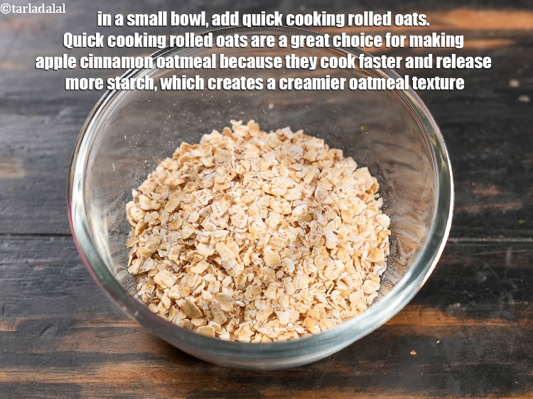 Step 3 – To make <strong>apple cinnamon oatmeal recipe | healthy instant oatmeal | dates apple oatmeal |</strong> …