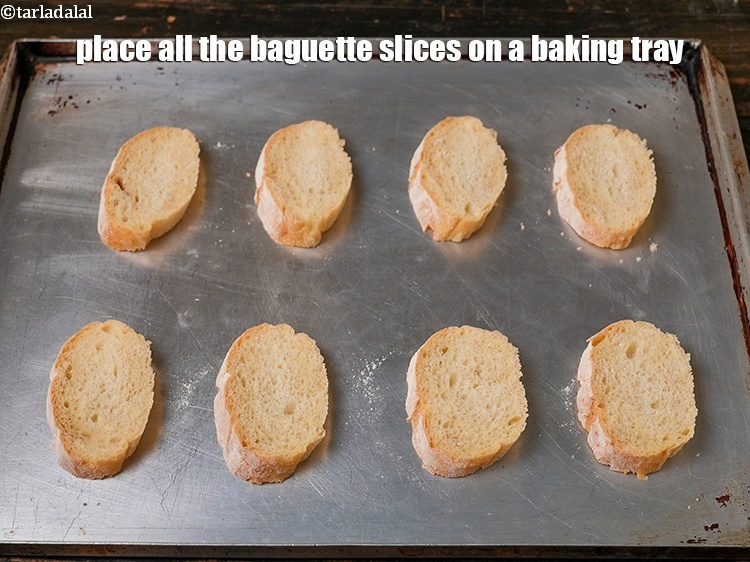 Step 3 – To make <strong>burrata cheese and garlic crostini recipe | Indian style burrata garlic bruschetta | …