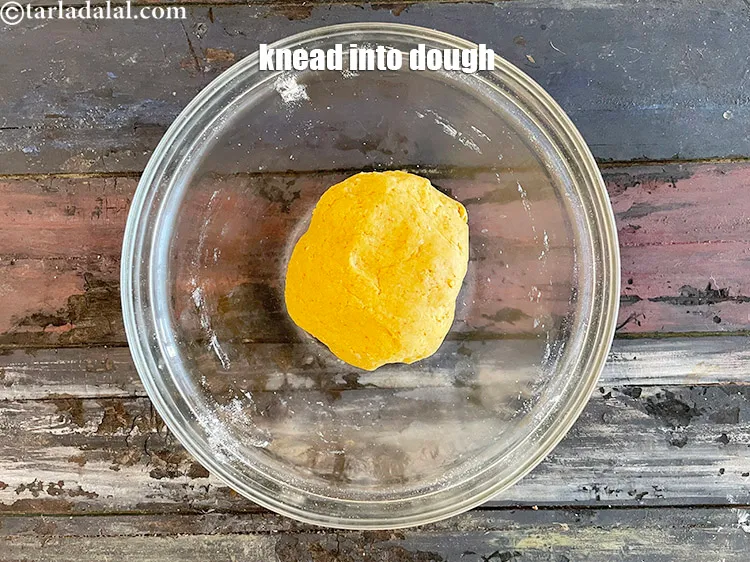 Step 16 – Knead into a dough.