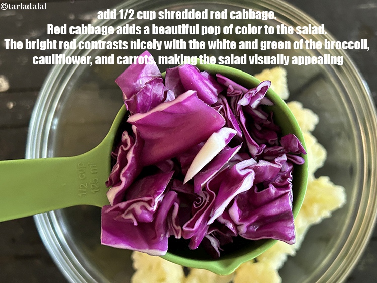 Step 13 – Add&nbsp;<meta charset="UTF-8" />1/2 cup chopped&nbsp;red cabbage.&nbsp;Red cabbage adds a beautiful pop of color to the …