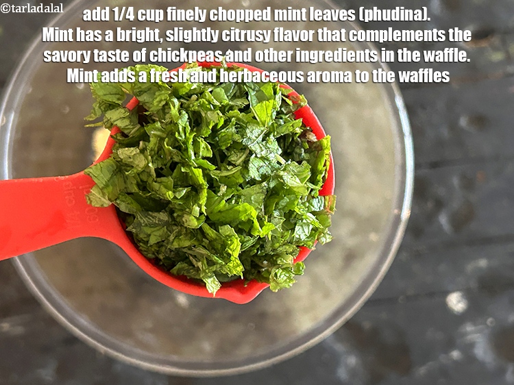 Step 12 – Add&nbsp;<meta charset="UTF-8" />1/4 cup&nbsp;finely&nbsp;<a href="glossary-chopped-mint-788i">chopped mint leaves (phudina)</a>.&nbsp;Mint has a bright,&nbsp;slightly citrusy flavor that complements …