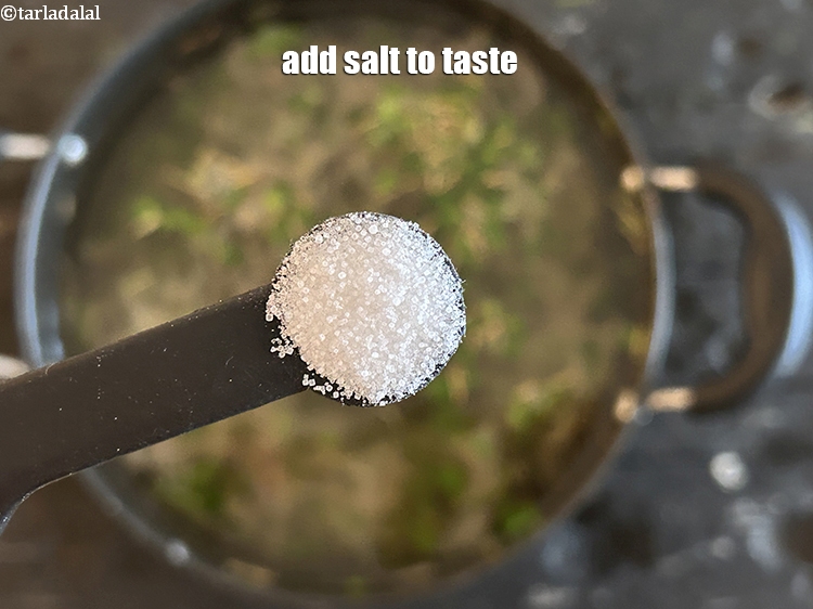 Step 13 – <strong>For individuals with high blood pressure or heart conditions, consider reducing the salt to 1/8 …