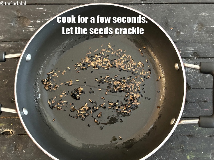 Step 13 – <meta charset="UTF-8" /> Cook for a few seconds.&nbsp;Let the seeds crackle.&nbsp;
