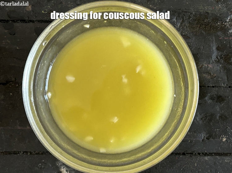 Step 12 – Dressing for couscous salad.