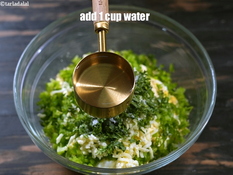 Step 12 – Add 1 cup water.