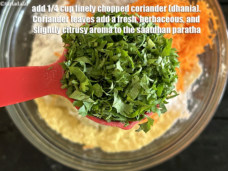 Step 12 – Add&nbsp;<meta charset="UTF-8" />1/4 cup&nbsp;finely&nbsp;<a href="glossary-chopped-coriander-783i">chopped coriander (dhania)</a>.&nbsp;Coriander leaves add a fresh, herbaceous, and slightly citrusy …