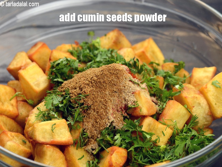 Step 12 – Add &frac12; tsp&nbsp;<a href="https://www.tarladalal.com/glossary-cumin-seeds-powder-jeera-powder-zeera-powder-382i">cumin seeds (jeera) powder</a>.