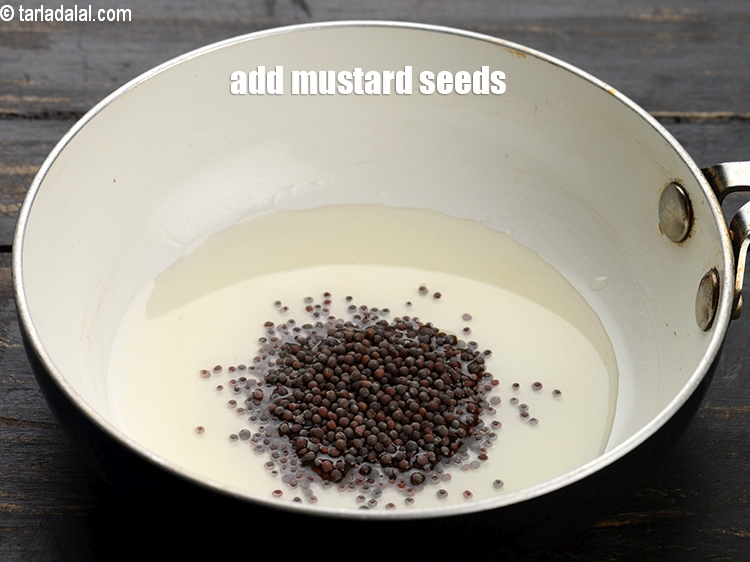 Step 12 – Add 1 tsp mustard seeds.