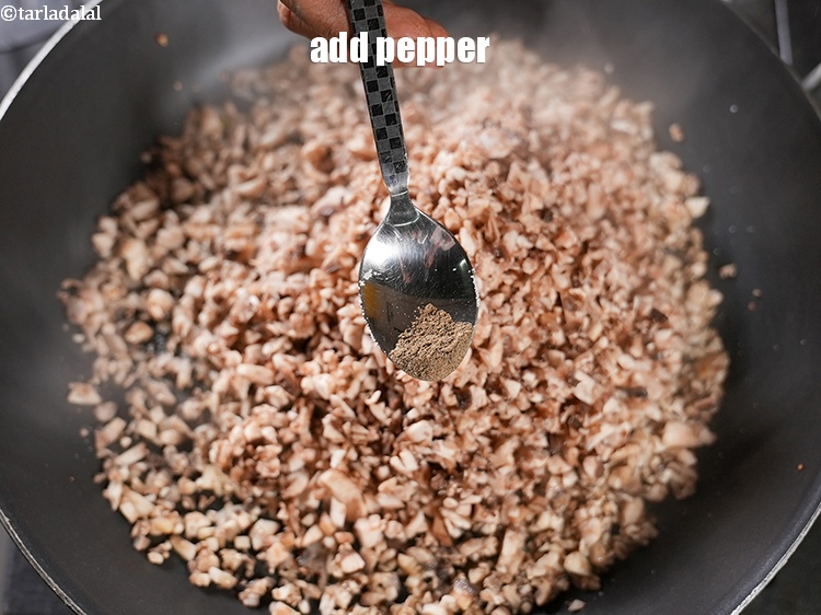Step 13 – Add pepper to taste.