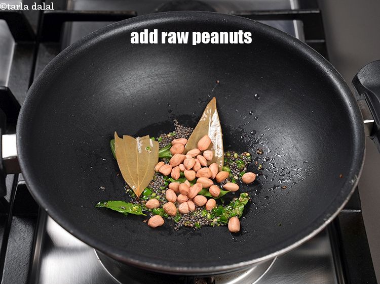 Step 12 – Add 2 tbsp raw peanuts.