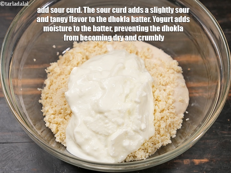 Step 12 – Add &frac12; cup sour <a href="https://www.tarladalal.com/glossary-curd-dahi-yogurt-yoghurt-383i">curd (dahi)</a>. The sour curd adds a slightly sour and …