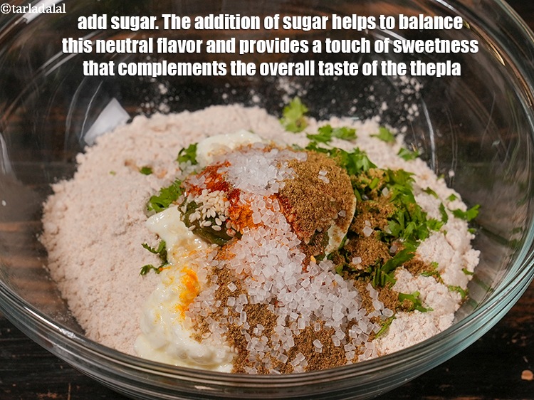 Step 12 – Add &frac12; tbsp <a href="https://www.tarladalal.com/glossary-sugar-chini-shakkar-278i">sugar</a>. The addition of sugar helps to balance this neutral flavor …