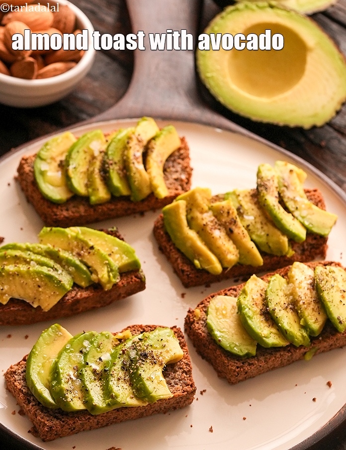 Step 14 – Serve<strong> almond bread toast with avocado</strong>&nbsp;immediately.