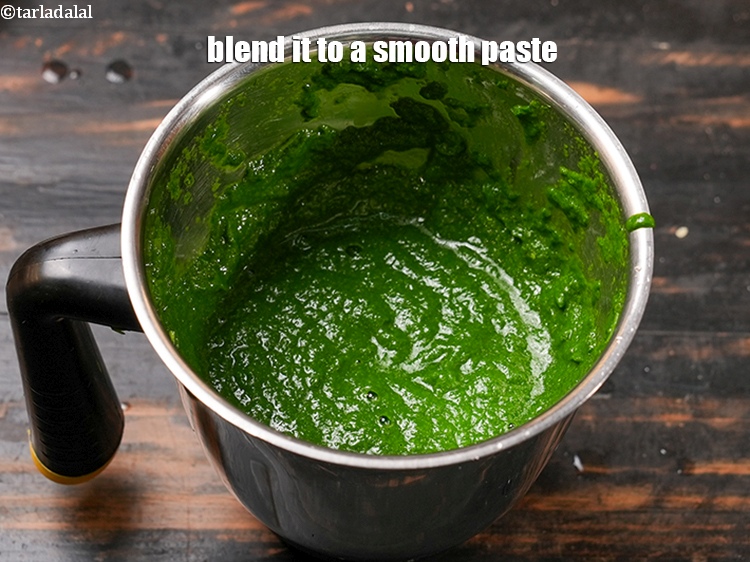 Step 12 – Blend it to a smooth paste. Keep aside.