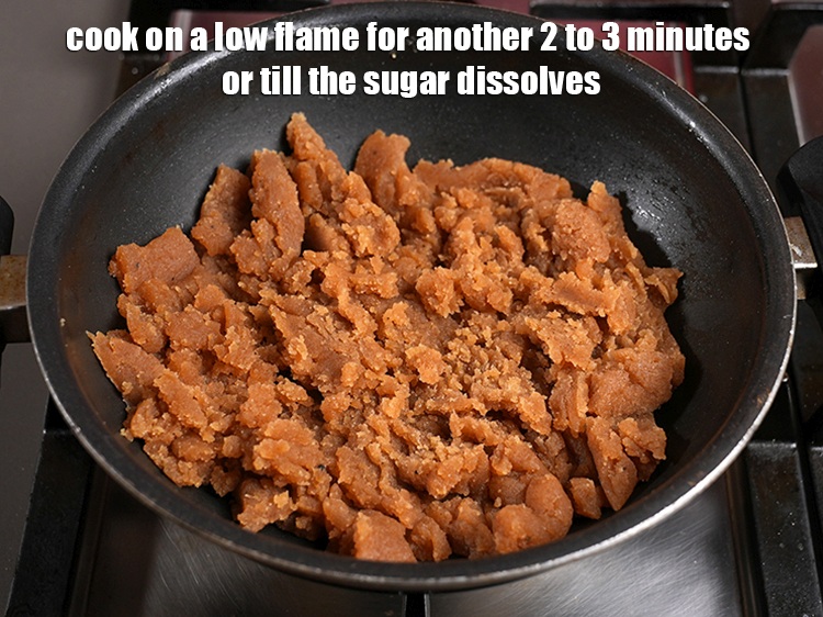 Step 12 – Cook on a low flame for another 2 to 3 minutes or till the sugar …