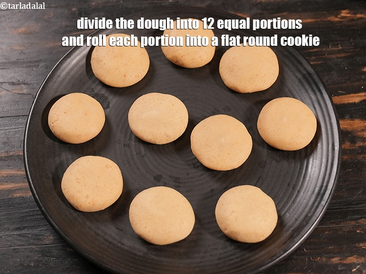 Step 12 – Divide the dough into 12 equal portions and roll each portion into a flat round …