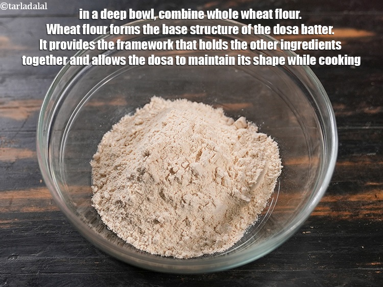 Step 12 – In a deep bowl, combine 1 cup <a href="https://www.tarladalal.com/glossary-whole-wheat-flour-gehun-ka-atta-gehun-ka-aata-429i">whole wheat flour (gehun ka atta)</a>. Wheat …