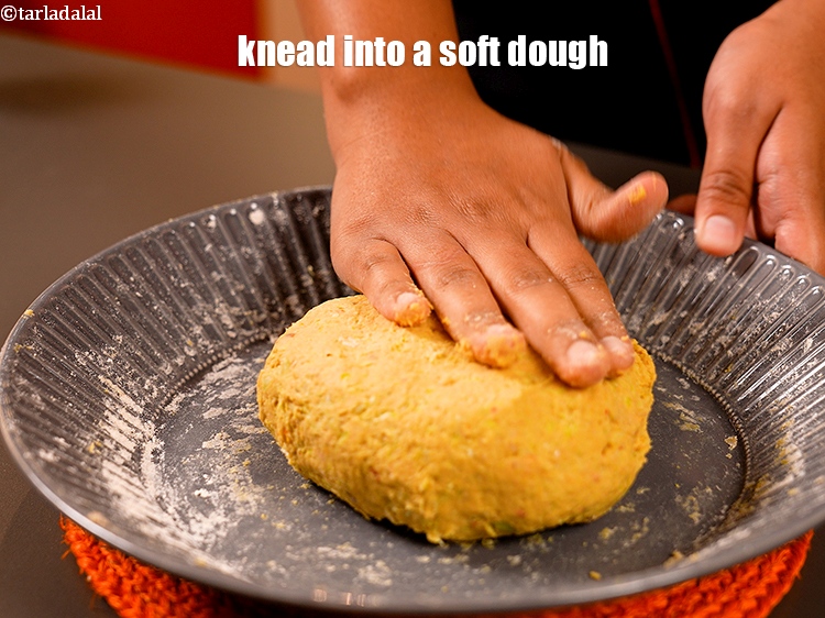 Step 12 – Knead into a soft dough.