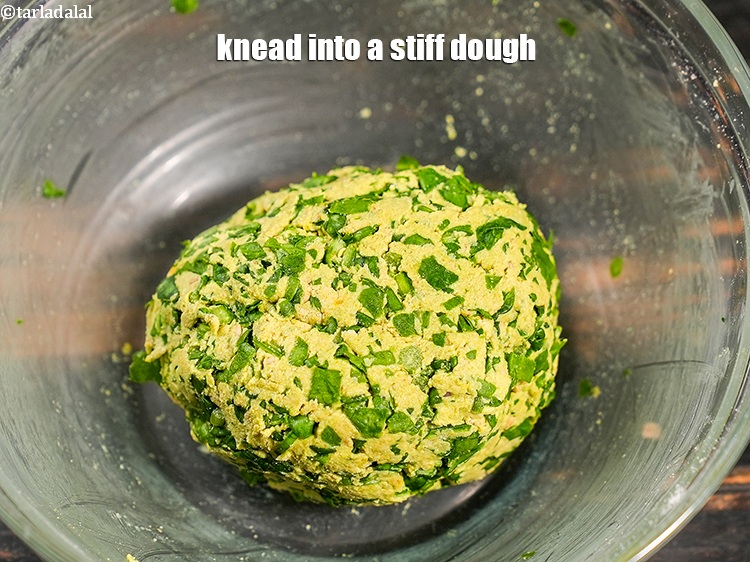 Step 12 – Knead into a stiff dough.