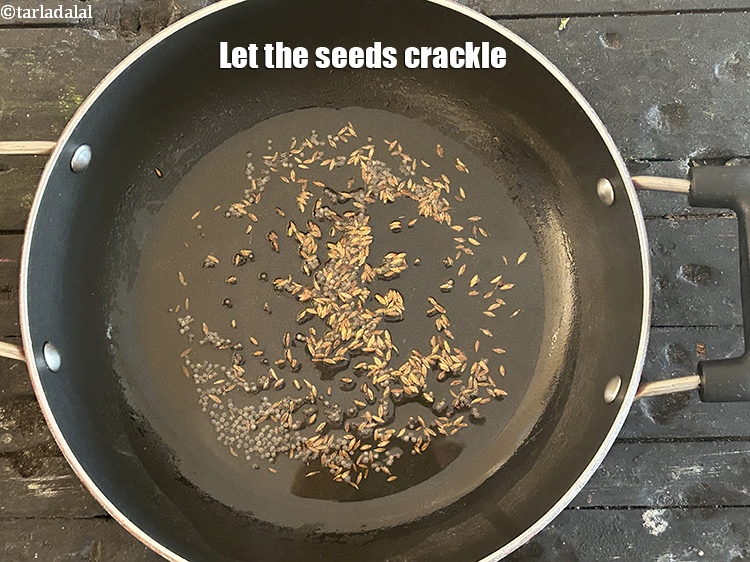 Step 12 – Let the seeds crackle.