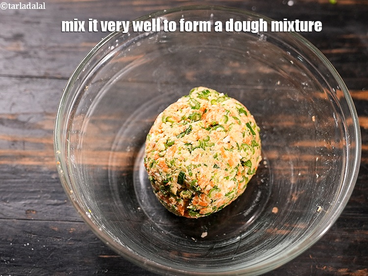 Step 12 – Mix it very well to form a dough mixture.
