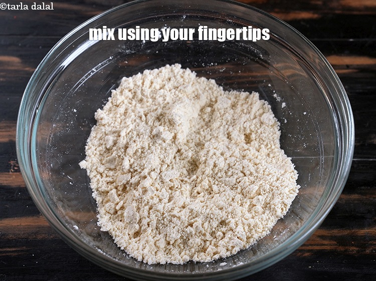 Step 13 – Mix them using your fingertips.