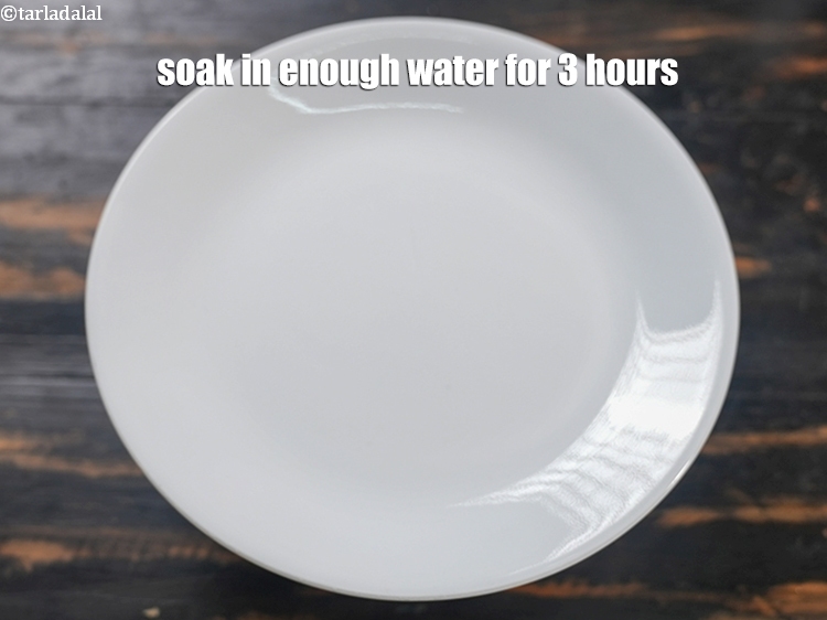 Step 12 – Soak in enough water for 3 hours.
