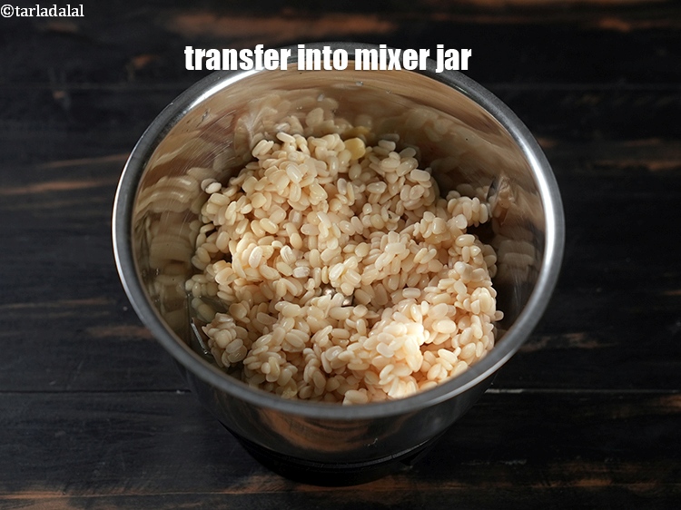 Step 12 – Transfer it into a mixer jar.