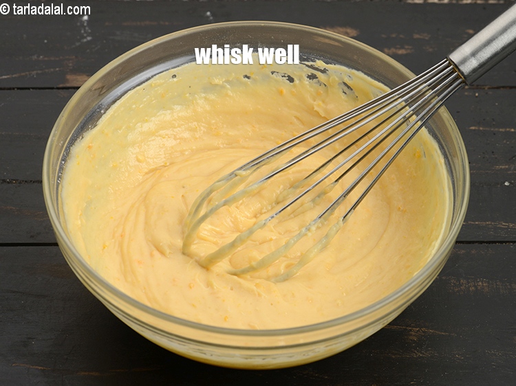 Step 13 – Whisk well to form a lump free batter.&nbsp;