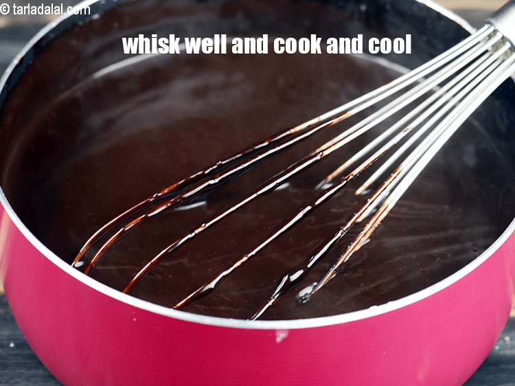 Step 12 – Whisk well till lump free and cook on medium flame for 8 minutes until it …