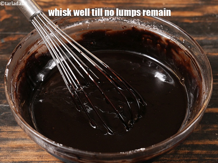 Step 12 – Whisk well till no lumps remain.