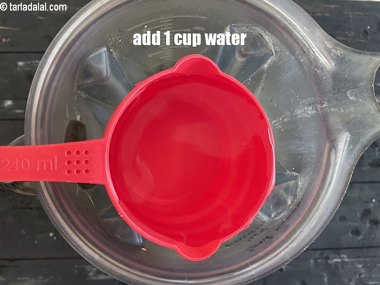 Step 12 – Add 1 cup water.