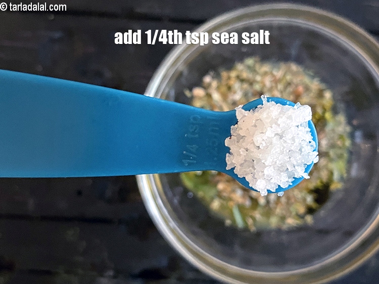 Step 13 – Add&nbsp;1/4 tsp sea salt.