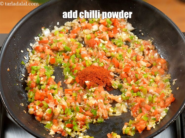Step 14 – Add 1 tsp <a href="https://www.tarladalal.com/glossary-chilli-powder-red-chilli-powder-339i">chilli powder</a>.&nbsp;