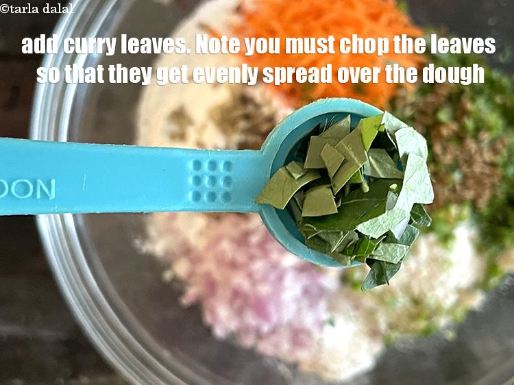 Step 30 – <meta charset="UTF-8" /> Add&nbsp;4&nbsp;<a href="glossary-curry-leaves-kadi-patta-kadipatta-388i">curry leaves (kadi patta)</a>&nbsp;, roughly chopped. NOTE. The curry leaves must …