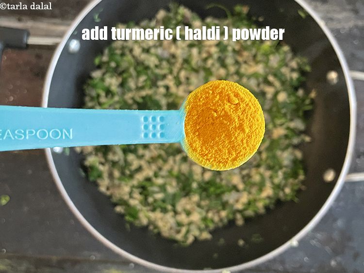 Step 17 – Add&nbsp;<meta charset="UTF-8" />1/2 tsp&nbsp;<a href="glossary-turmeric-powder-haldi-645i">turmeric powder (haldi)</a>.