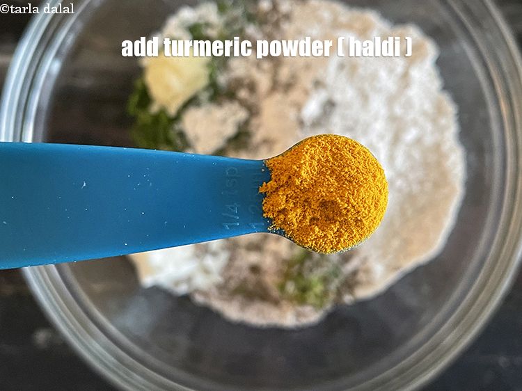 Step 13 – Add&nbsp;<meta charset="UTF-8" />1/4 tsp&nbsp;<a href="glossary-turmeric-powder-haldi-645i">turmeric powder (haldi)</a>.