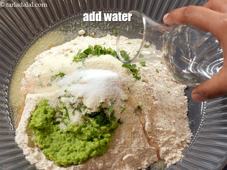 Step 12 – Add &frac14; cup of water.